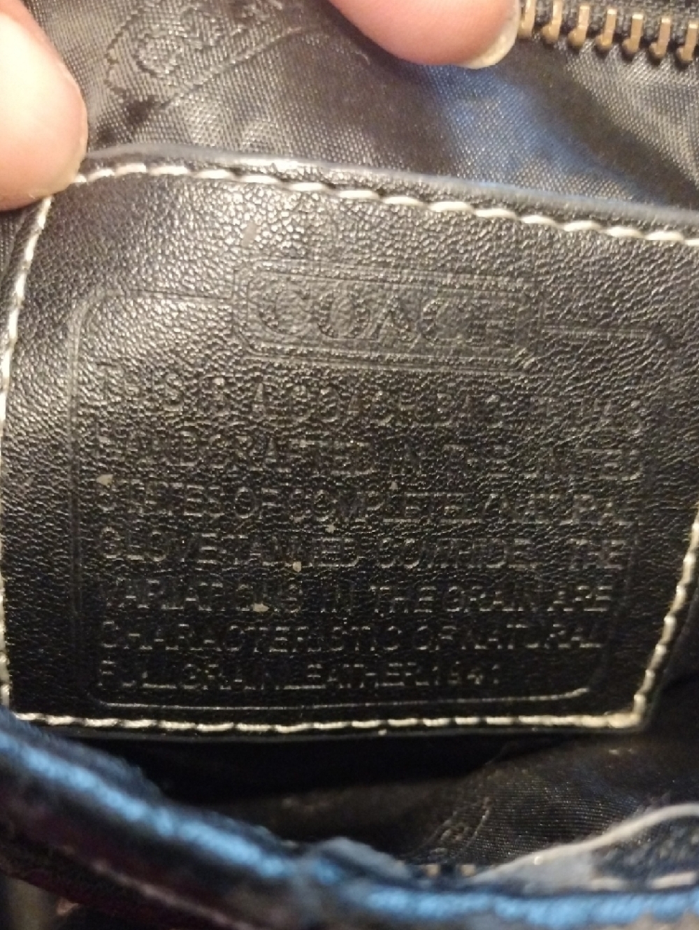 Coach Tan and Black Signature Messenger Crossbody - Picture 10 of 11